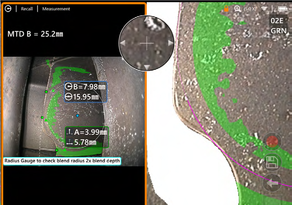 燃?xì)鉁u輪發(fā)動機(jī)葉片損傷修復(fù)檢驗應(yīng)用案例2
